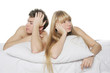 young couple in conflict young couple in conflict