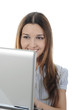 woman with laptop
