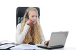 Young beautiful girl consultant
