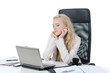 Blonde in the office