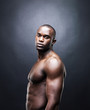 Handsome young guy with perfect physique
