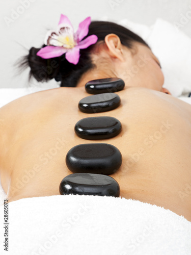 Photo: hot stone massage hot stone massage