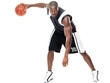 Young male basketball player in action Young male basketball player in action