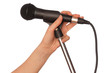 black microphone