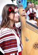 The Ukrainian girl with a bandura