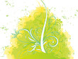 abstract flower Illustration vector spring summer green