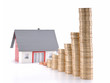 Housing prices going up or down concept. Housing prices going up or down concept.