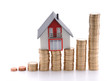 Housing prices going up or down concept. Housing prices going up or down concept.