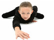 Crawling 7 year old Girl in Black