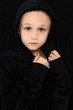 Worried Girl in Black