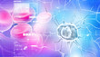 3d Nerve cells in digital design