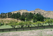 Beautiful Rural Landscape with Fence in the Foreground Beautiful Rural Landscape with Fence in the Foreground