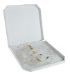 pizza box delivery package fast food eaten