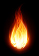 Fire ball flame burn vector background Fire ball flame burn vector background