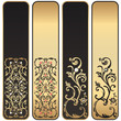 Vintage gold banners