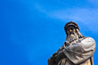 Da Vinci statue with blue sky Da Vinci statue with blue sky