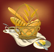 basket with food basket with food