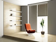armchair in the room