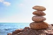 Zen stones by the sea Zen stones by the sea