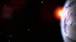Sunrise in the space: zoom out Sunrise in the space: zoom out