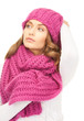 beautiful woman in winter hat beautiful woman in winter hat