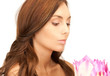beautiful woman with lotus flower beautiful woman with lotus flower