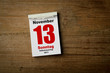 13 November