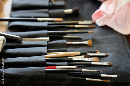 Photo: Makeup brushes Makeup brushes
