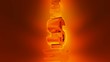 Der flammende Dollar - Dollarsymbol