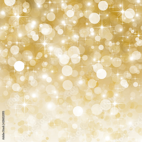 Illustration: stars descending on golden background stars descending on golden background