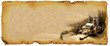 Old paper sheet at Christmas-themed white background