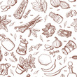 Spices kitchen background