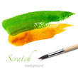 brush and paint scratch