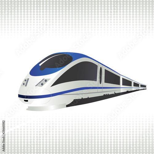 Vektor: High-speed train High-speed train