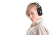 she listens to music