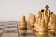 he is playing chess