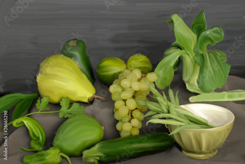 Illustration: frutta e verdura frutta e verdura