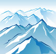 Vector: icy mountains icy mountains