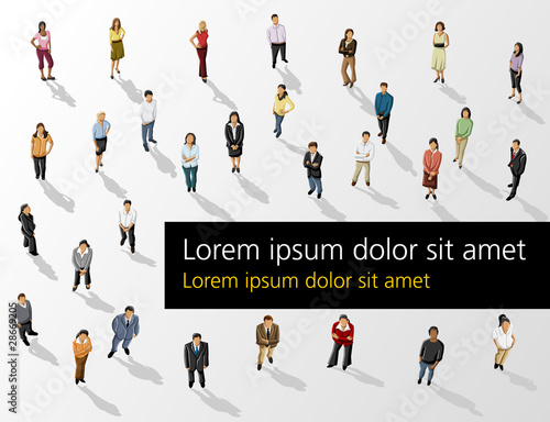 Vecteur : Template of a group of business and office people Template of a group of business and office people