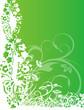 abstract flower Illustration vector spring summer green