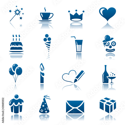 Vektor: Celebrate icon set Celebrate icon set
