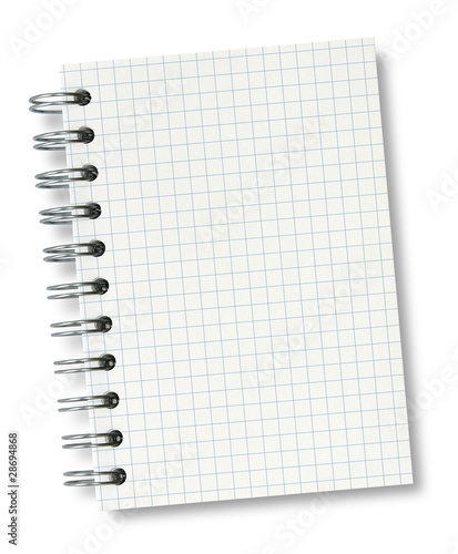 Photo: Carnet à spirales (quadrillé) Carnet à spirales (quadrillé)