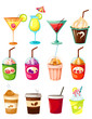 set of drinks