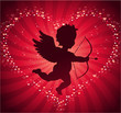 Valentine's day cupid background