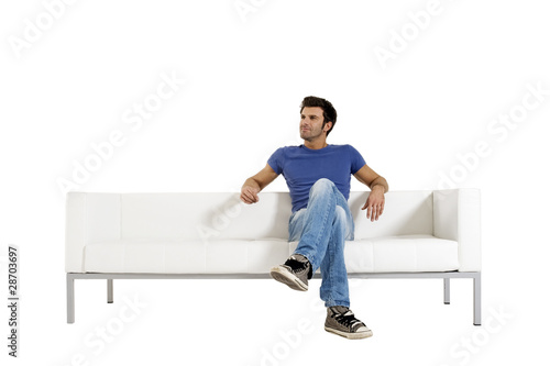 Photo: man on the sofa man on the sofa