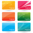Vector: colorful business cards colorful business cards