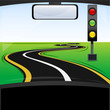 traffic  signal on the way
