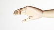 relaxed, little bended hand of wooden mannikin relaxed, little bended hand of wooden mannikin