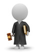 3d small people - judge 3d small people - judge