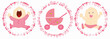 Babies labels - girl